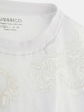 Guess T-shirt Ajour Lace Donna W4GI15I3Z14 - Bianco