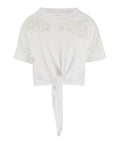 Guess T-shirt Ajour Lace Donna W4GI15I3Z14 - Bianco