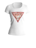 guess t shirt satin triangle donna w4gi21j1314 bianco 1125738