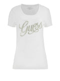 Guess T-shirt Script Donna W4GI30J1314 - Bianco