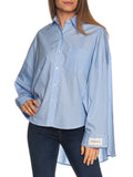 Hinnominate Camicia Casual Over Donna HMABW00237 Azzurro - Celeste