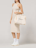 Hinnominate Borsa Shopper Canvas Grande Donna HMACW00006 Off White - Bianco