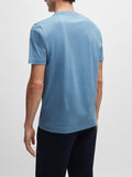 Hugo Boss T-shirt Uomo 50468347 Chiaro/blu Pastello - Celeste