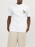 Jack e Jones T-shirt Uomo 12252175 Bright White - Bianco