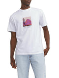 Jack e Jones T-shirt Uomo 12253613 Bright White - Bianco