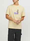 Jack e Jones T-shirt Uomo 12253613 Italian Straw - Avorio