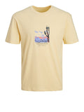Jack e Jones T-shirt Uomo 12253613 Italian Straw - Avorio