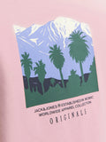 Jack e Jones T-shirt Uomo 12253613 Pink Nectar - Rosa