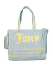 juicy couture borsa shopper iris beach strip donna bejir5470 blu 3417484