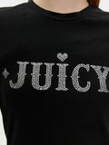 Juicy Couture T-shirt Ryder Rodeo Donna VEJB70316 - Nero