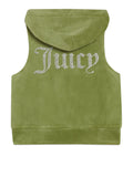 Juicy Couture Gilet Velour Donna VEJH70328 Mosstone - Verde