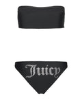 Juicy Couture Bikini Set Ariel Bandeau Donna VEJM70353 - Nero