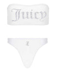Juicy Couture Bikini Set Ariel Bandeau Donna VEJM70353 - Bianco