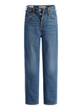 Levis Jeans Straight Ribcage Donna 72693 Indaco Scuro - Worn in - Denim