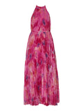 Liu Jo Vestito Longuette Plissè Donna CA4435TS063 Pink Shaded Flower - Fuxia