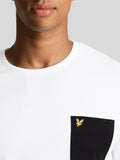 Lyle & Scott T-shirt Contrast Pocket Uomo TS831VOG - Bianco