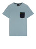 lyle scott t shirt contrast pocket uomo ts831vog blu 8717184