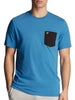 lyle scott t shirt contrast pocket uomo ts831vog blu 4386813