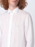 Michael Kors Camicia Casual Linen Slim Fit Uomo MK0DS01099 - Bianco