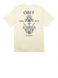 Obey T-shirt Iris In Bloom Uomo 165263775 Cream - Avorio