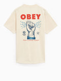 Obey T-shirt New Clear Power Uomo 165263779 Cream - Avorio