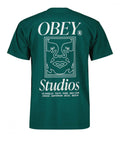Obey T-shirt Studios Icon Heavy Weight Uomo 166913701 - Verde