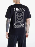 Obey T-shirt Studios Icon Heavy Weight Uomo 166913701 - Nero
