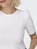 Only T-shirt Donna 15282484 White - Bianco