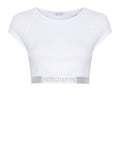 Patrizia Pepe T-shirt Crop Donna 8I0153J167 - Bianco