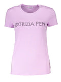 Patrizia Pepe T-shirt Donna CM1419J013 Iris Lilla - Viola