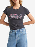 Pepe Jeans T-shirt Korina Donna PL505834 - Grigio