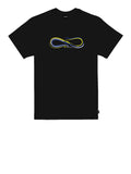 Propaganda T-shirt Logo Pin Stripe Uomo PRTS851 - Nero