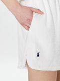 Ralph Lauren Completo Terry Polo Shirt & Short Set Donna 21256375 - Bianco