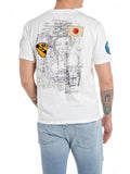 Replay T-shirt Uomo M6763.000.23608P Gesso - Avorio