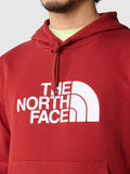 The North Face Felpa Cappuccio Light Drew Peak Uomo NF00A0TE Iron Red - Rosso