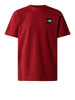 the north face t shirt coordinates uomo nf0a87ed iron red rosso 6877028