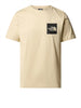 the north face t shirt fine uomo nf0a87nd gravel beige 7007360