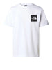 the north face t shirt fine uomo nf0a87nd bianco 6918337
