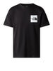 the north face t shirt fine uomo nf0a87nd nero 3842485