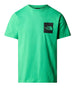 the north face t shirt fine uomo nf0a87nd optic emerald verde 3102883
