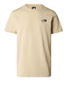 the north face t shirt simple dome uomo nf0a87ng gravel beige 1503162