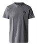 the north face t shirt simple dome uomo nf0a87ng tnf medium grey heather grigio 6105751