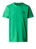 the north face t shirt simple dome uomo nf0a87ng optic emerald verde 6706369
