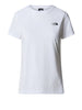 the north face t shirt simple dome slim donna nf0a87nh bianco 8839292