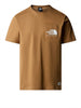 the north face t shirt berkeley california pocket uomo nf0a87u2 utility brown marrone 8096228