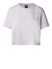 the north face t shirt cropped simple dome donna nf0a87u4 lilac viola 7532273