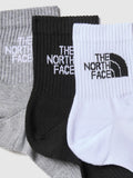 The North Face Calzini Multi Sport Cush Quarter Sock 3P Bianco Nero Grigio Unisex NF0A882G Black Assorted - Multicolore