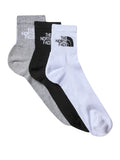 The North Face Calzini Multi Sport Cush Quarter Sock 3P Bianco Nero Grigio Unisex NF0A882G Black Assorted - Multicolore