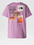 The North Face T-shirt Foundation Mountain Graphic Donna NF0A882V Mineral Purple - Viola