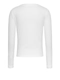 Tommy Hilfiger T-shirt Slim Badge Rib Donna DW0DW17397 - Bianco